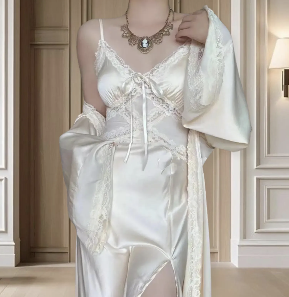 Romantisches Hauskleid