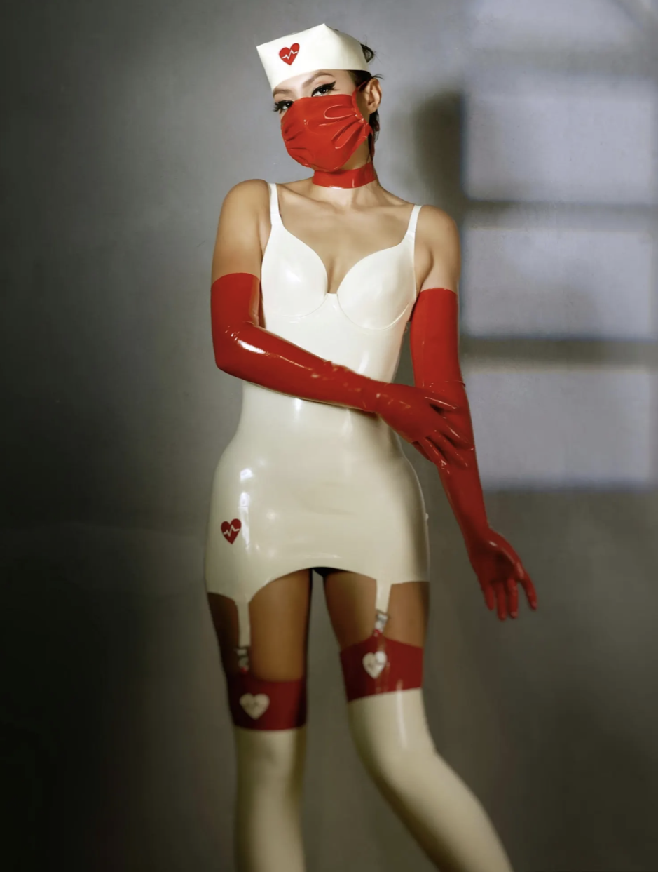 Latex Kostüm Krankenschwester