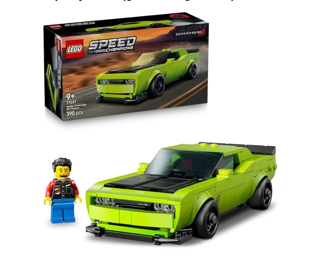 LEGO Speed Champions Samochód sportowy Dodge Challenger SRT Hellcat, 77237