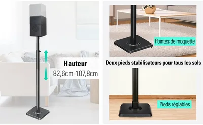 Enceinte sur pied