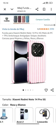 Funda móvil redmi note 14 pro