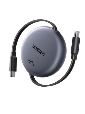 UGREEN Câble USB C PD 100W 20V 5A Rétractable Type C 1M