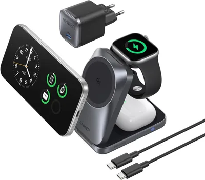 Anker Prime Station de Charge 3 en 1, Certification Qi2.2 25W