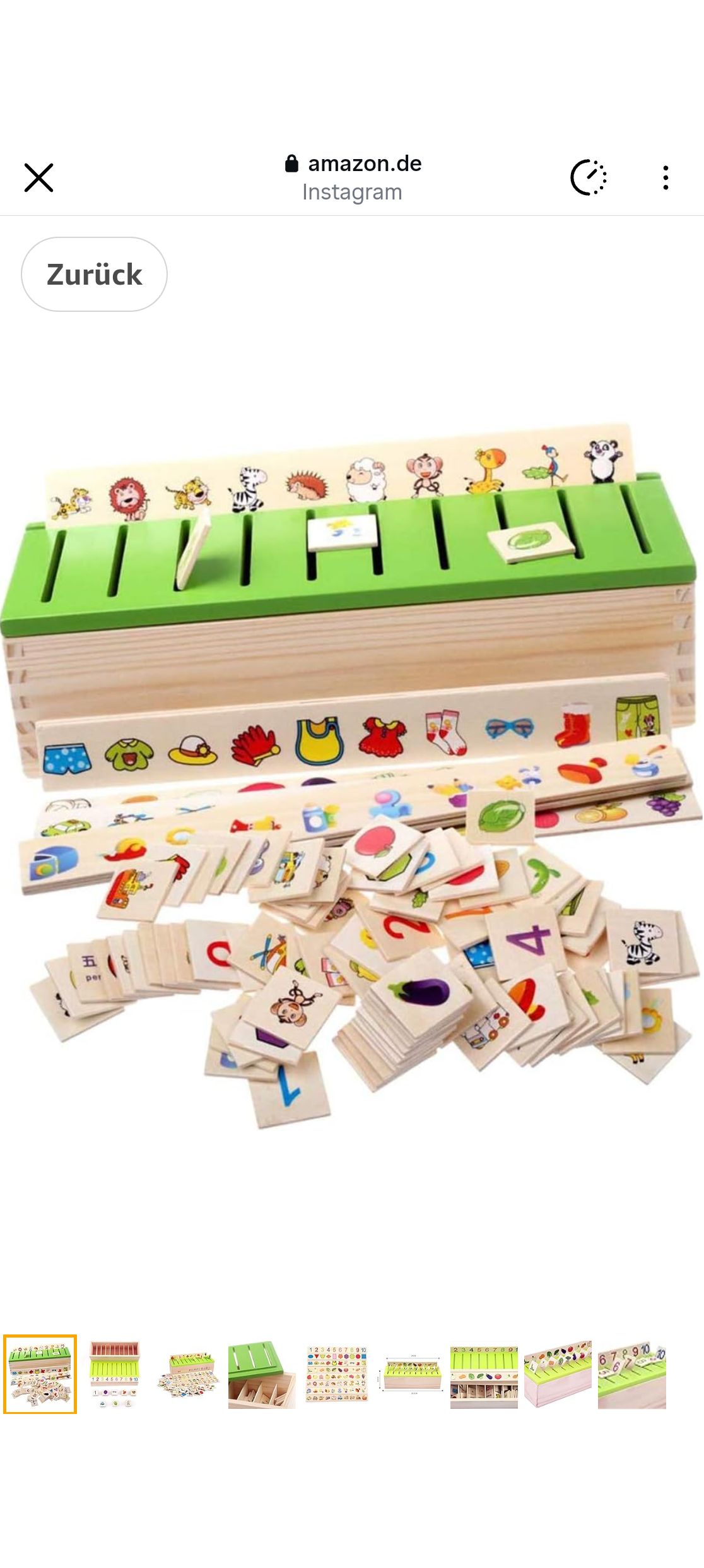 Montessori Sortierspiel